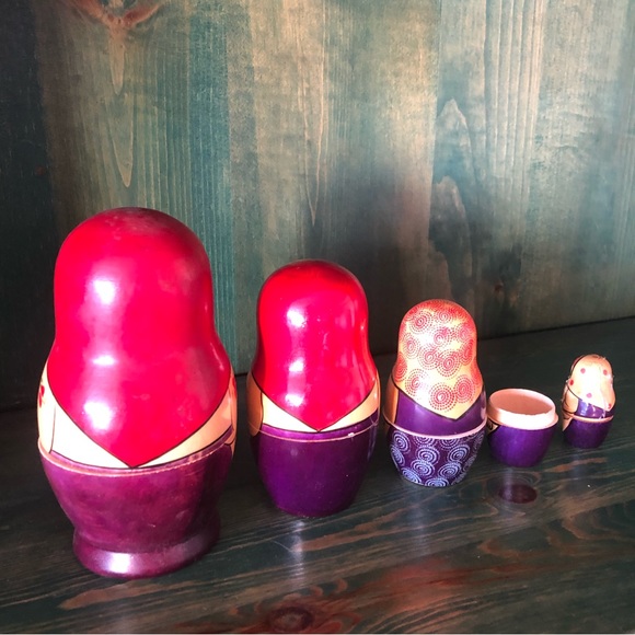 Matrushka Doll Wooden Russian Dolls - Picture 8 of 10